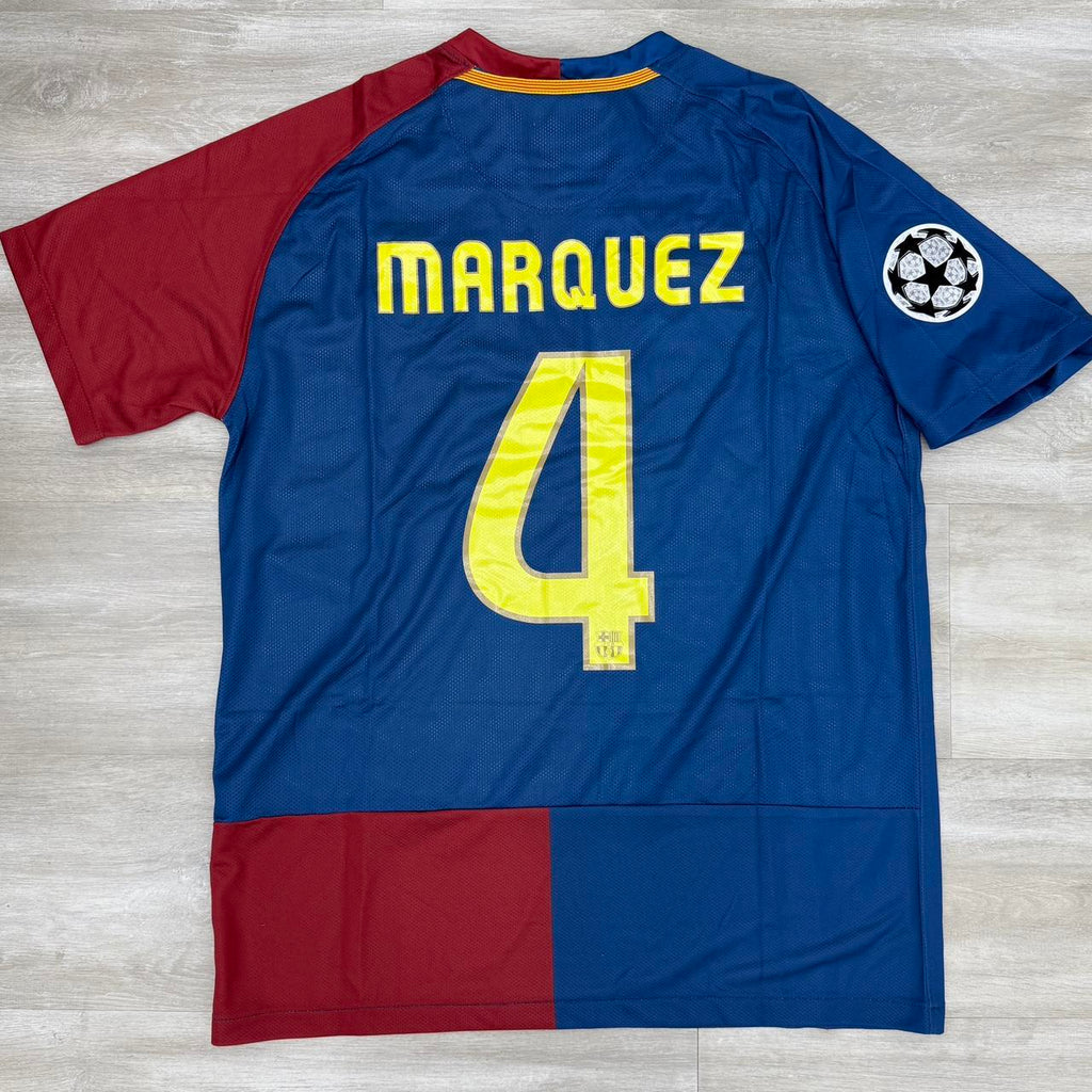 08/09 Barcelona Champions League Home Jersey - Marquez