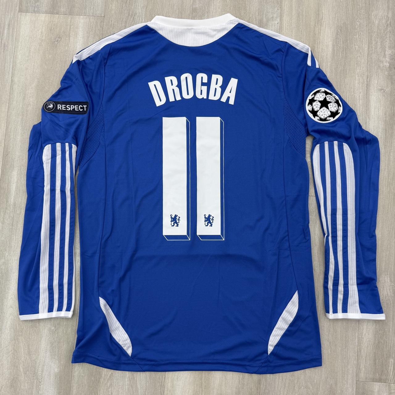 11/12 Chelsea Long Sleeve Home Jersey - Drogba
