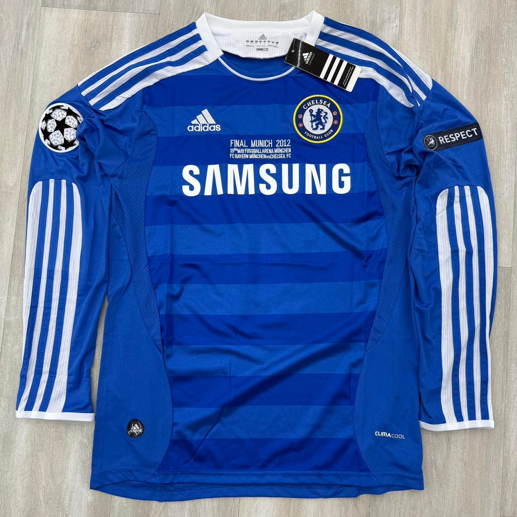 11/12 Chelsea Long Sleeve Home Jersey - Drogba