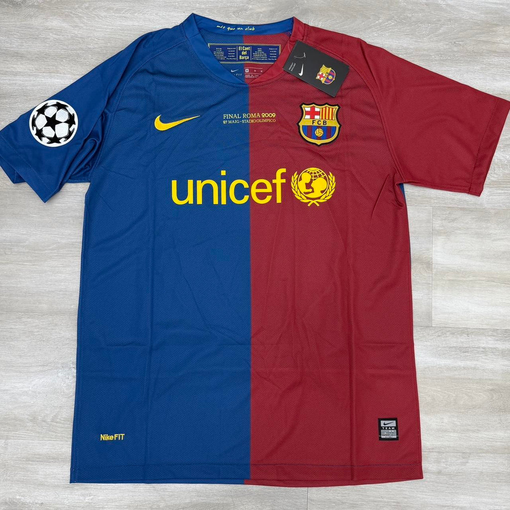 08/09 Barcelona Champions League Home Jersey - Marquez