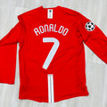 07/08 Manchester United Long. sleeve Home Jersey - Ronaldo