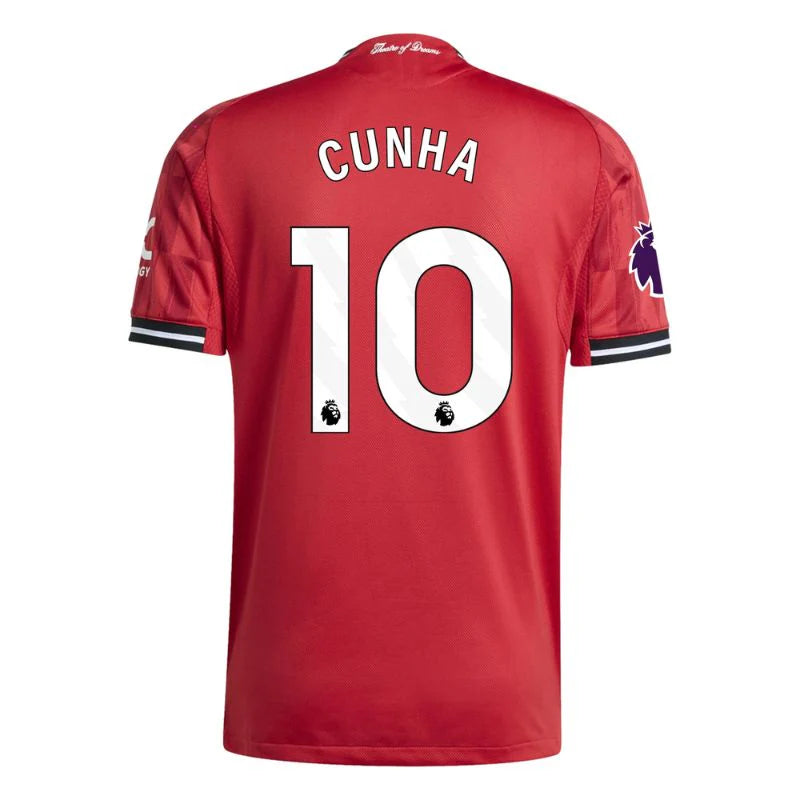 25/26 Manchester United Home Jersey - Cunha